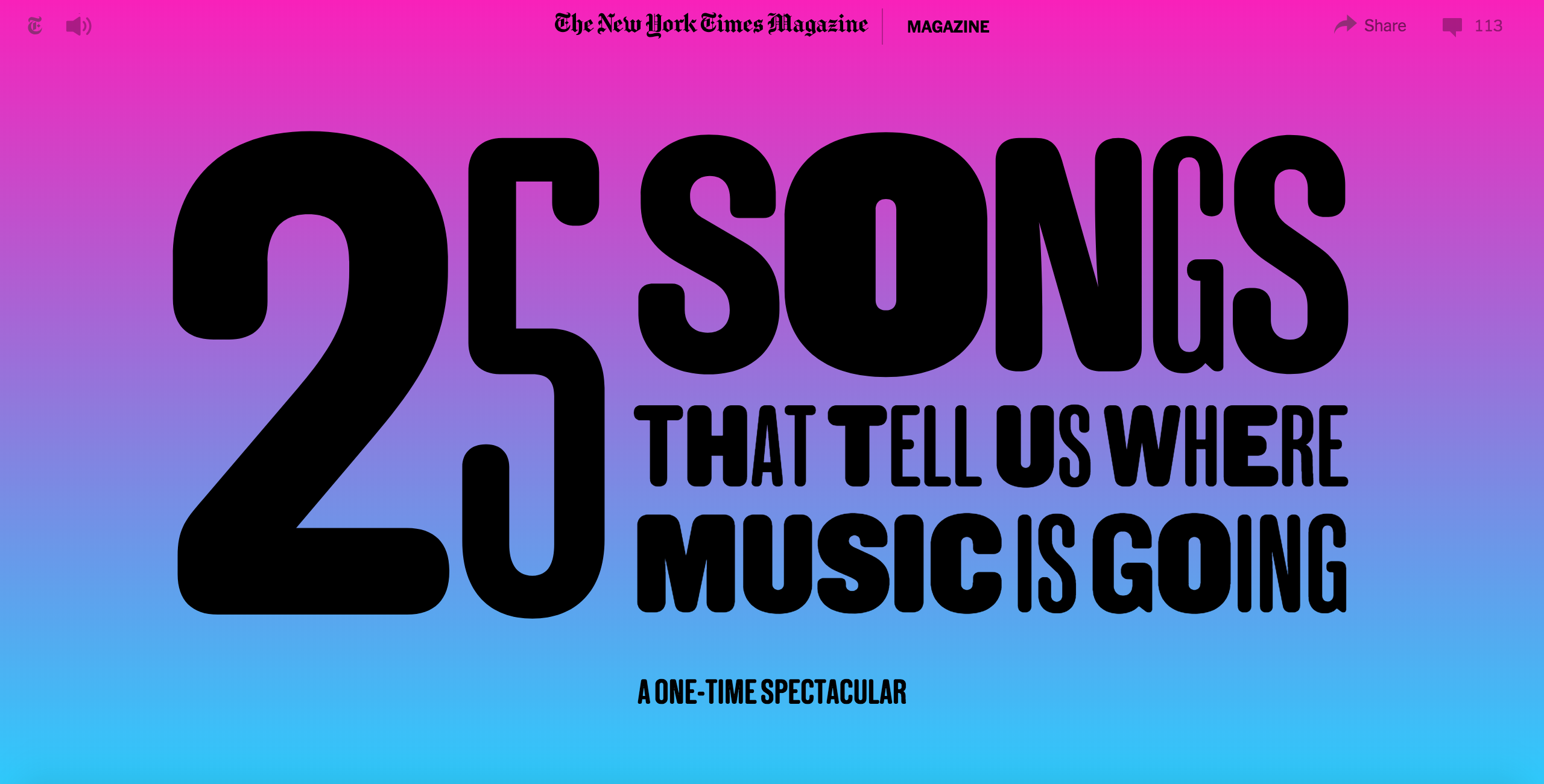 25 Songs That Tell Us Where Music Is Going - The New York Times